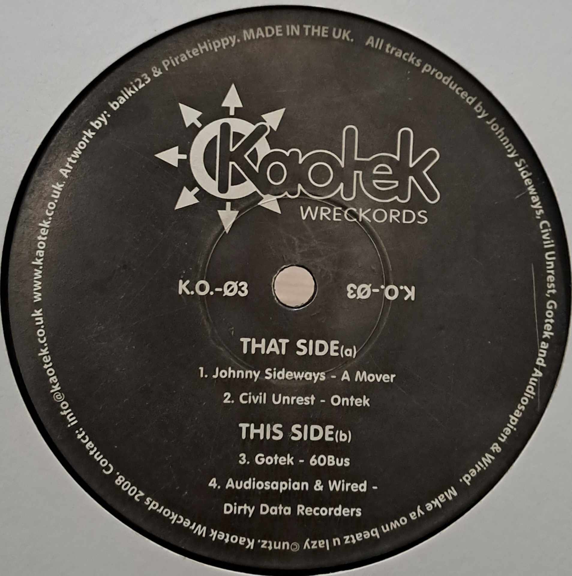 Kaotek Wreckords 03 - vinyle freetekno